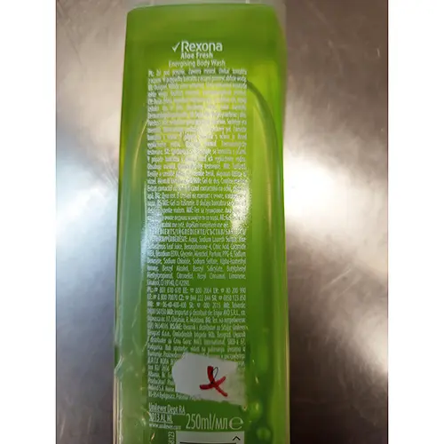 Photo de l’avis officiel: Rexona aloe fresh Nettoyage corporel — risque: Risque chimique