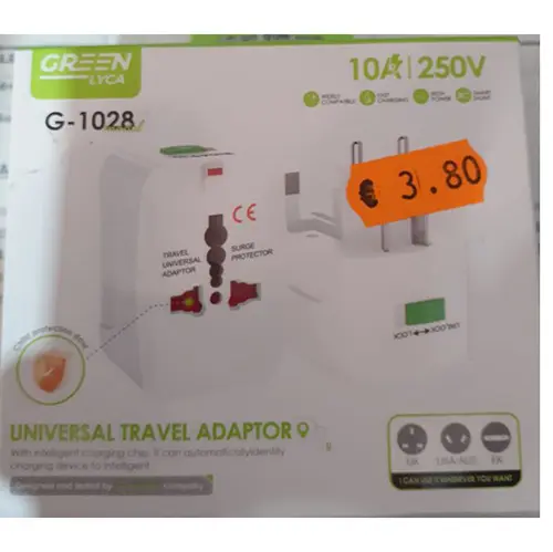 Photo de l’avis officiel: GREEN LYCA Adaptateur de voyage — risque: Brûlures & Choc électrique