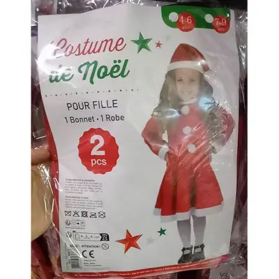 Foto do aviso oficial: FOMAX Costume de noel Vestuário extravagante — risco: Químico