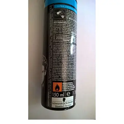 Photo de l’avis officiel: TAFT Hairstyling gelfoam, ultra strong Mousse de cheveux — risque: Risque chimique