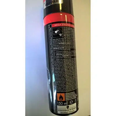 Photo de l’avis officiel: Taft (Schwarzkopf&amp;Henkel) Hairstyling gelfoam, POWER Mousse de gel capillaire — risque: Risque chimique
