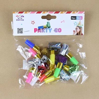 Foto aus der offiziellen Meldung: PARTY GO Blowing Dragon / Trombita Spielzeugpfeife Set — Risiko: Ersticken