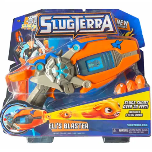 Foto aus der offiziellen Meldung: SLUGTERRA ELI'S BLASTER - collect, train and duel to be a slugslinging hero! Spielzeugpistole — Risiko: Verletzungen