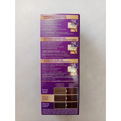 Foto aus der offiziellen Meldung: Schwarzkopf Palette NEW FASHION COLLECTION, LONG-LASTING INTENSITY, PERMANENT, 6-79, 3x CARE Haarfärbemittel — Risiko: Chemikalie