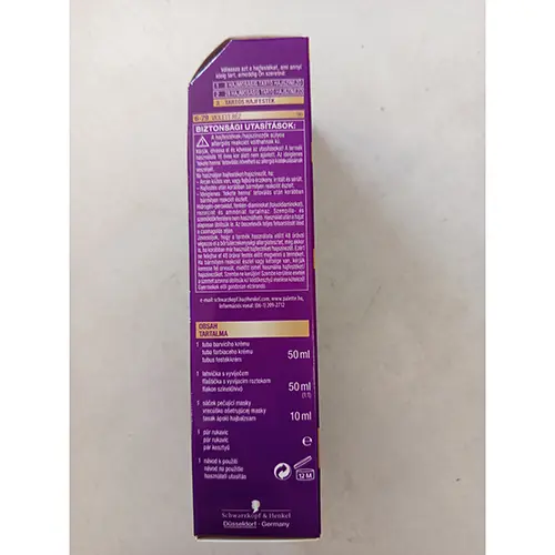 Foto aus der offiziellen Meldung: Schwarzkopf Palette NEW FASHION COLLECTION, LONG-LASTING INTENSITY, PERMANENT, 6-79, 3x CARE Haarfärbemittel — Risiko: Chemikalie