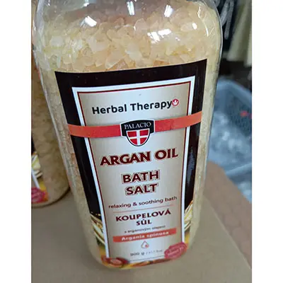 Foto do aviso oficial: PALACIO BATH SALT relaxing &amp; soothing bath Argania spinosa Sais de banho — risco: Químico