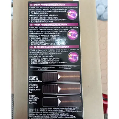 Foto uit de officiële melding: syoss NEW INNOVATION VIBRANT COLORS FOR DARK HAIR Haarverf — risico: Chemische risico's (SR/00730/25)
