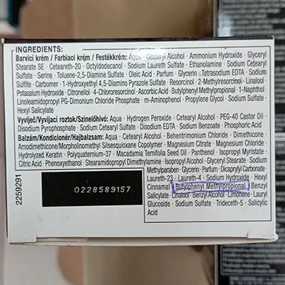 Foto aus der offiziellen Meldung: syoss NEW SALON TRENDS MATALLIC ROSE UNDERTONES Haarfärbemittel — Risiko: Chemikalie (SR/00742/25)