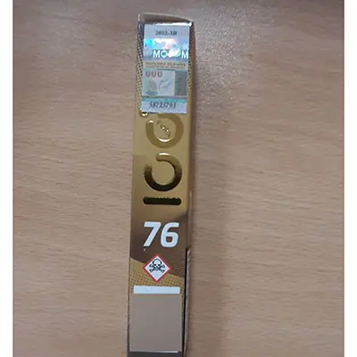 Photo de l’avis officiel: ICE 76 Cigarette électronique jetable — risque: Risque chimique