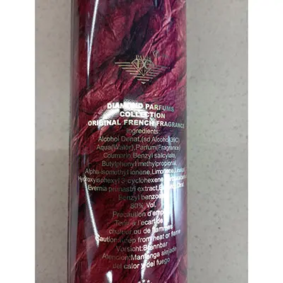Photo de l’avis officiel: Diamond NATURAL SPRAY FOR MEN Eau de toilette — risque: Risque chimique
