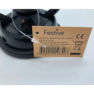 Foto do aviso oficial: Festive Lantern with ghost Lanterna de Halloween — risco: Ambiente