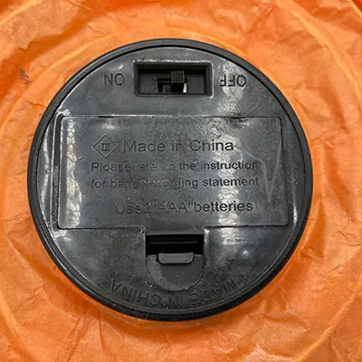 Photo from the official notice: Papperslykta med LED-belysning halloween lantern — environment risk