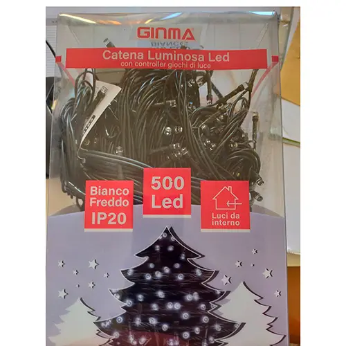 Photo de l’avis officiel: GINMA 500 Led Chaîne d'éclairage — risque: Choc électrique