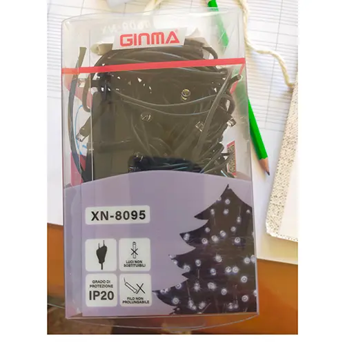 Foto do aviso oficial: GINMA 100 Led Corrente de iluminação — risco: Choque elétrico & Incêndio (SR/00837/25)