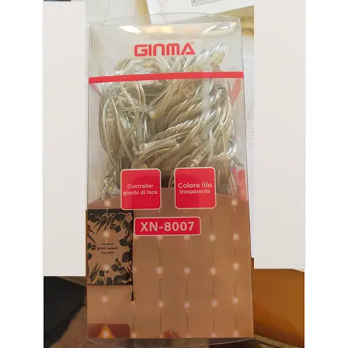 Photo de l’avis officiel: GINMA 160 led Chaîne d'éclairage — risque: Choc électrique & Incendie