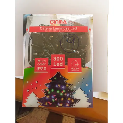 Photo de l’avis officiel: GINMA 300 led Chaîne d'éclairage — risque: Choc électrique & Incendie (SR/00839/25)