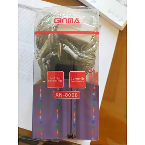 Foto do aviso oficial: GINMA Tenda luminosa led Corrente de iluminação — risco: Choque elétrico & Incêndio