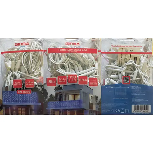 Photo de l’avis officiel: GINMA 120 Led Chaîne d'éclairage — risque: Choc électrique & Incendie