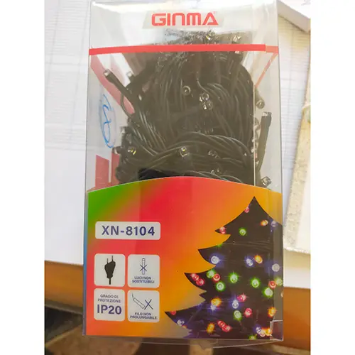 Foto do aviso oficial: GINMA 200 Led Corrente de iluminação — risco: Choque elétrico & Incêndio (SR/00797/25)
