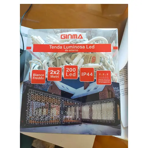 Photo de l’avis officiel: GINMA 200 Led Chaîne d'éclairage — risque: Choc électrique & Incendie (SR/00801/25)