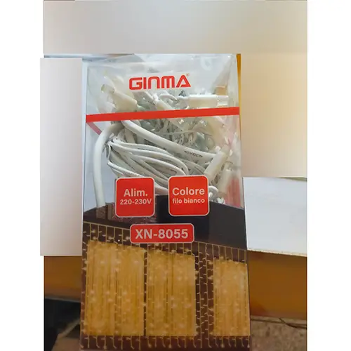 Photo de l’avis officiel: GINMA 200 Led Chaîne d'éclairage — risque: Choc électrique & Incendie (SR/00801/25)