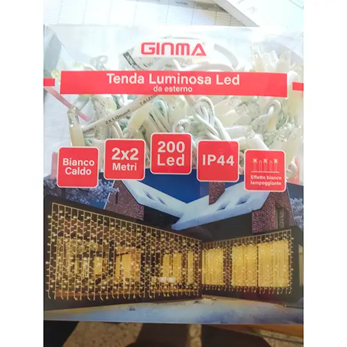 Photo de l’avis officiel: GINMA 200 Led Chaîne d'éclairage — risque: Choc électrique & Incendie (SR/00801/25)