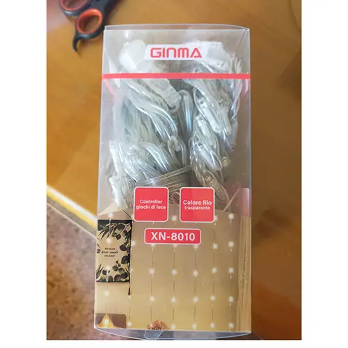 Photo de l’avis officiel: GINMA 240 led Chaîne d'éclairage — risque: Choc électrique & Incendie