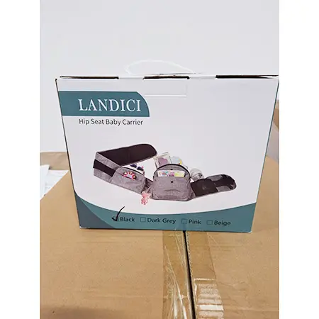 Photo from the official notice: Landici Hip Seat Baby Carrier — suffocation risk