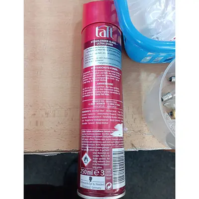 Photo de l’avis officiel: Schwarzkopf taft GLANZ HAARSPRAY Spray pour cheveux — risque: Risque chimique