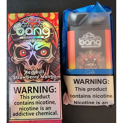 Foto aus der offiziellen Meldung: bang VAPE WITH A bang 30K PRO Elektronische Einwegzigarette — Risiko: Chemikalie