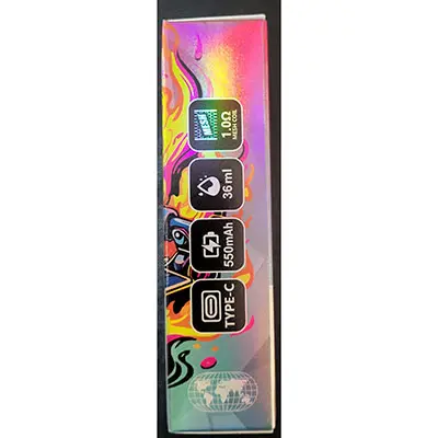 Photo de l’avis officiel: bang VAPE WITH A bang 30K PRO DISPOSABLE Cigarette électronique jetable — risque: Risque chimique