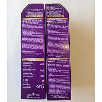 Photo de l’avis officiel: Schwarzkopf Palette LONG-LASTING INTENSITY, PERMANENT, KI7, 8-77, 3x CARE Teinture capillaire — risque: Risque chimique