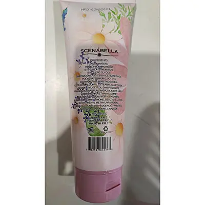 Foto uit de officiële melding: Scenabella Daisy Pink body lotion Lichaamslotion — risico: Chemische risico's