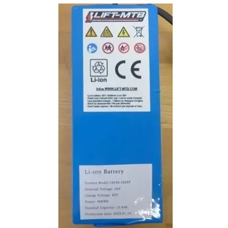 Photo from the official notice: LIFT MTB BATTERY — fire risk