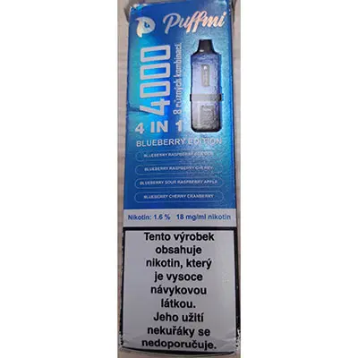 Photo de l’avis officiel: puffmi 4000 4 in 1 Cigarette électronique — risque: Risque chimique (SR/00939/25)