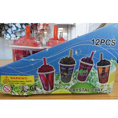 Foto aus der offiziellen Meldung: Torch ICY slime / Crystal Clay ICY slime / Crystal Clay, Blowing Bubbles Spielzeugschleim — Risiko: Chemikalie