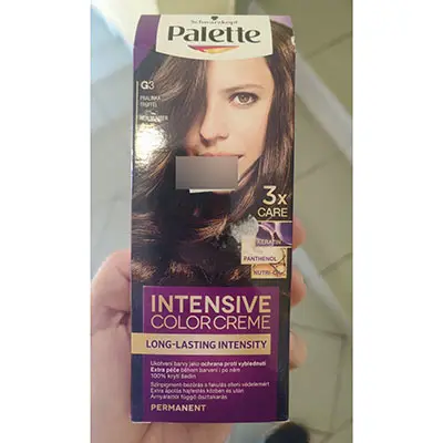 Photo de l’avis officiel: Schwarzkopf Palette LONG-LASTING INTENSITY, PERMANENT, G3, 4-5, 3x CARE Teinture capillaire — risque: Risque chimique