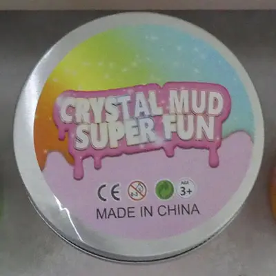 Photo de l’avis officiel: Crysal Mud Super Fun Slime de jouet — risque: Risque chimique