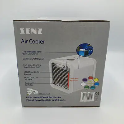 Foto dell’avviso ufficiale: Senz Luftkylare Mini refrigeratore d'aria — rischio: Ambiente