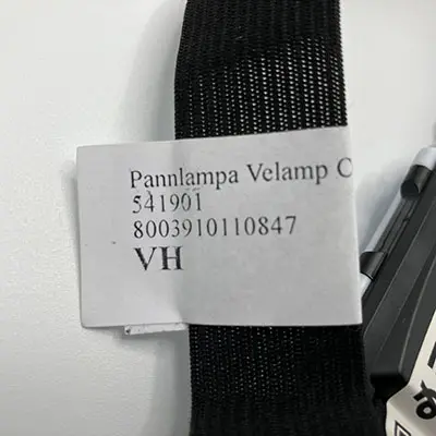 Photo de l’avis officiel: Velamp Pannlampa Velamp COB LED 110 lumen Lampe frontale — risque: Environnement