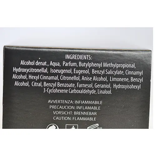 Photo de l’avis officiel: GLAMOUR Luna rossa Eau de toilette — risque: Risque chimique