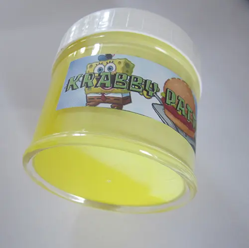 Foto dell’avviso ufficiale: Krabby Patty Slime soffice Krabby Patty Bava di giocattolo — rischio: Rischio chimico