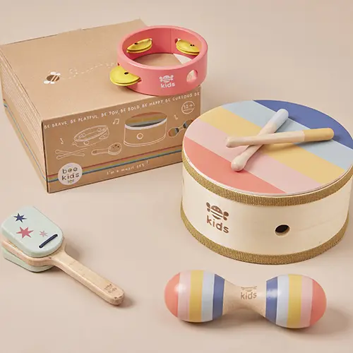 Photo from the official notice: Just Bee Kids Music Set music toy set — choking & cuts risk