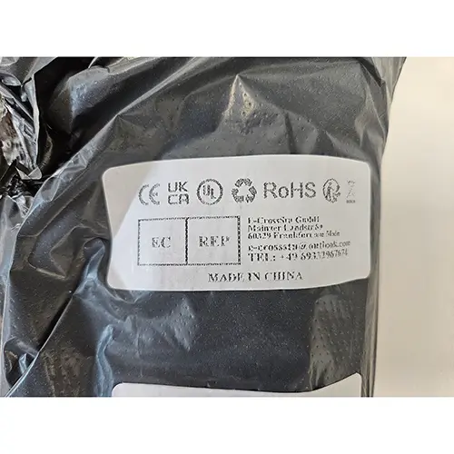 Photo de l’avis officiel: XUNATA COB LED Streifen Chaîne d'éclairage — risque: Choc électrique