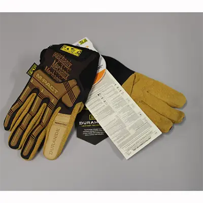 Foto dell’avviso ufficiale: Mechanix Wear Duradide M-PACT Leather Protect Guanti — rischio: Rischio chimico