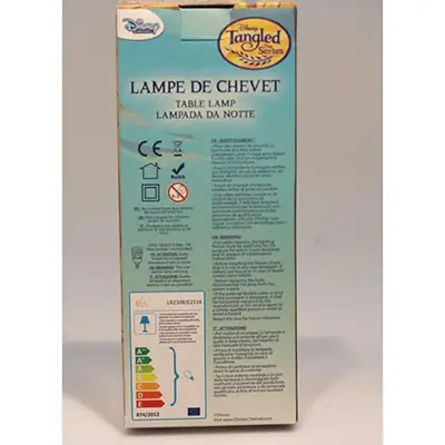 Photo de l’avis officiel: ELI Disney Tangled Lampe de table — risque: Choc électrique