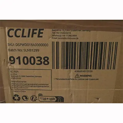 Foto aus der offiziellen Meldung: CCLIFE, kiddy dreams Kletterdreieck mit Rutsche Groß klappbar 2er Klettergerüst — Risiko: Strangulierung