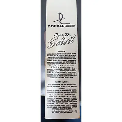 Foto aus der offiziellen Meldung: DORALL Collection Fleur De Soleil Gift For Her Kosmetik-Set — Risiko: Chemikalie