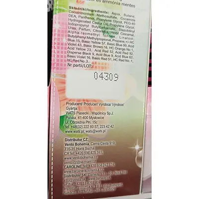 Foto dell’avviso ufficiale: Wats élysée COOL COLORS! Mousse colorante per capelli — rischio: Rischio chimico (SR/00978/25)
