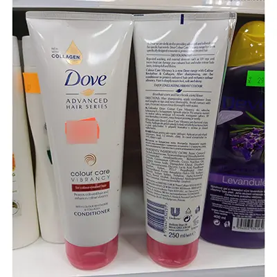 Photo de l’avis officiel: Dove colour care VIBRANCY Après-shampooing — risque: Risque chimique
